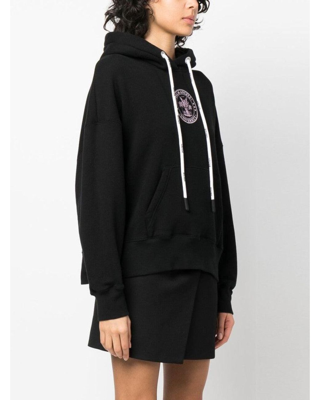 Palm Angels Black Cotton Sweatshirt