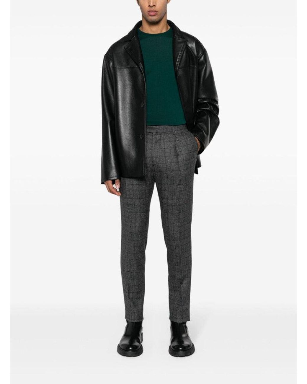 John Smedley Green Dark Wool Jumper for men