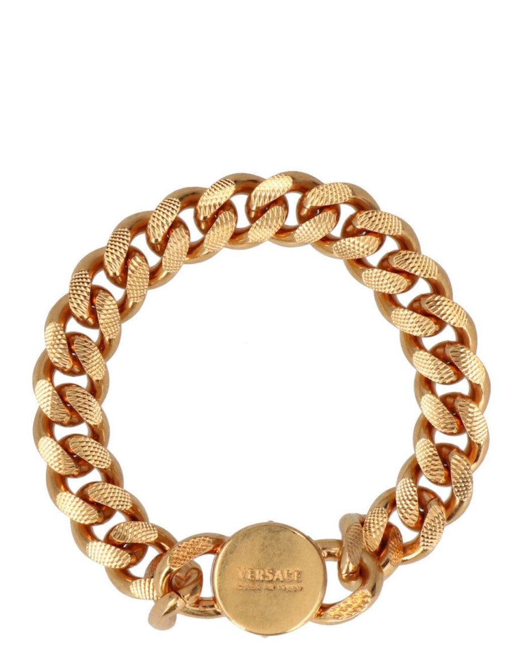 Versace Metallic 'Medusa Chain' Bracelet for men