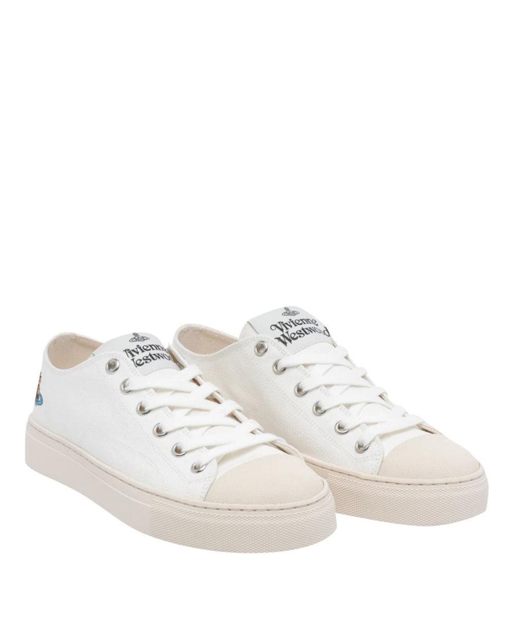 Vivienne Westwood White Color Block Sneakers
