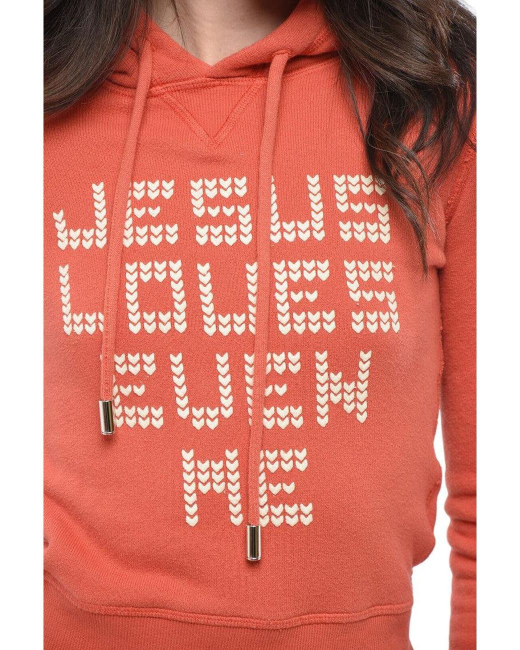 DSquared² Red Graphic Hood Sweatshirt