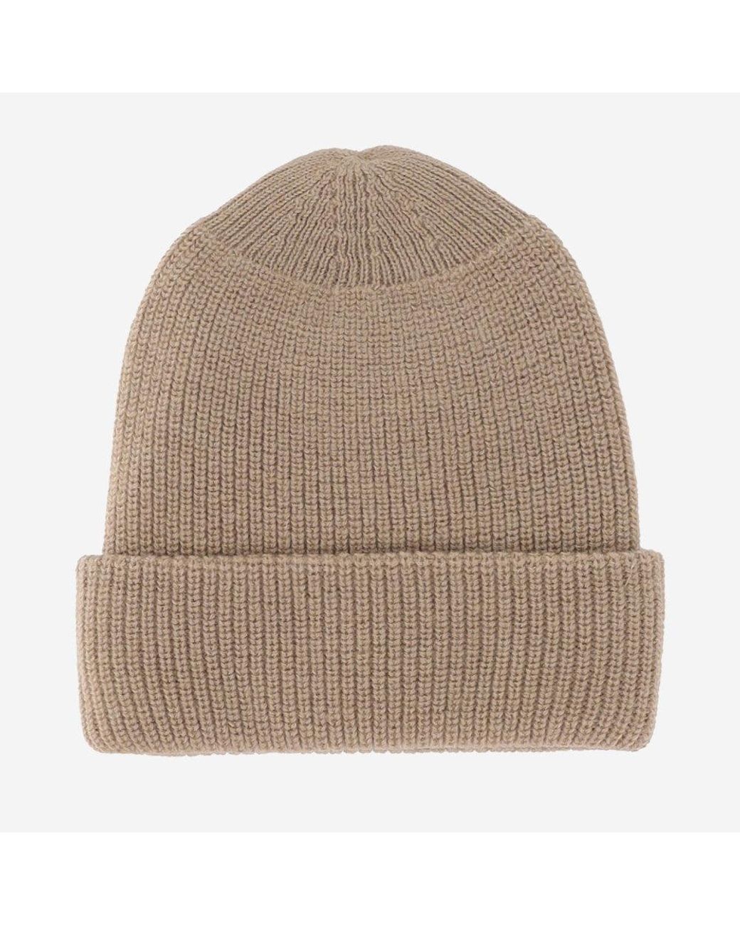 Patou Natural Logo-Embroidered Beanie