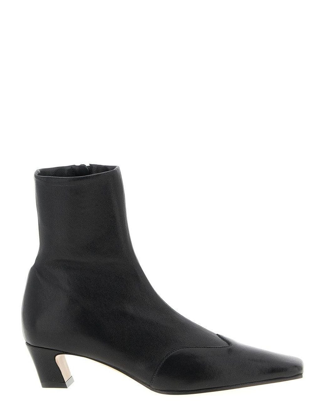 Khaite Black Ankle Boots