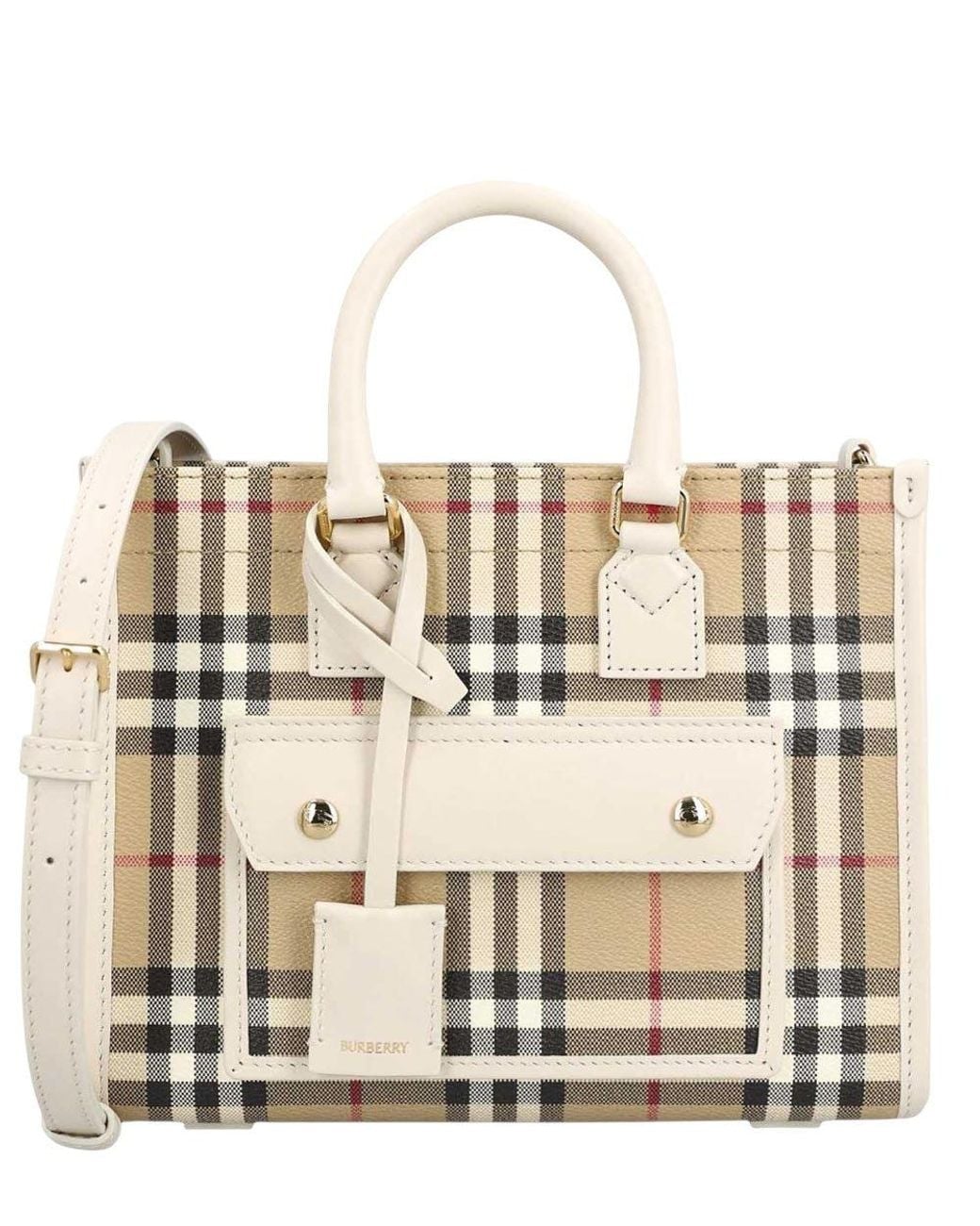 Burberry Natural Freya Mini Tote