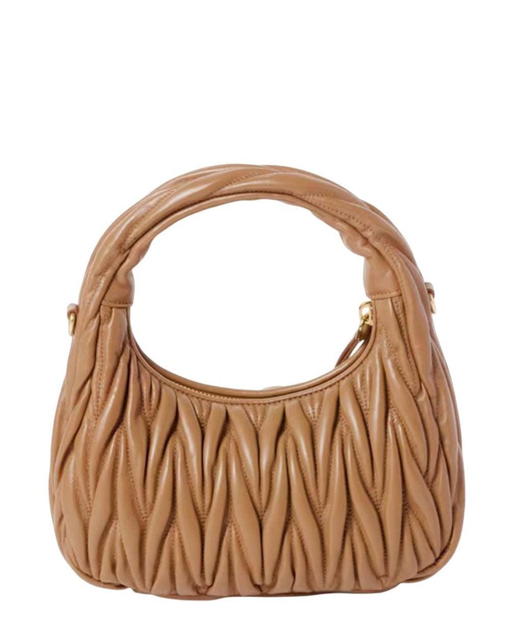 Miu Miu Brown Light Wander Small Hobo