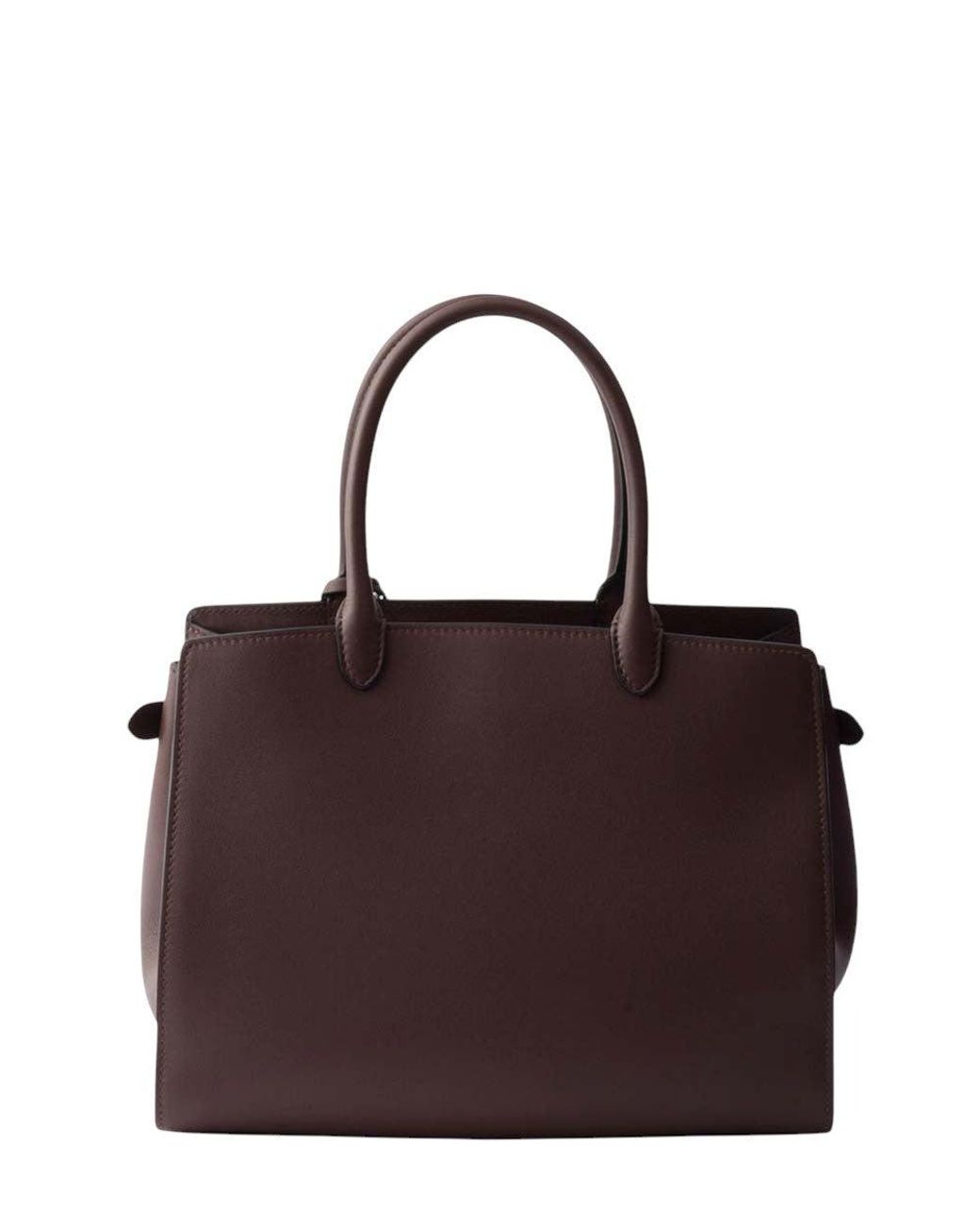 Prada Brown Logo Large Satchel