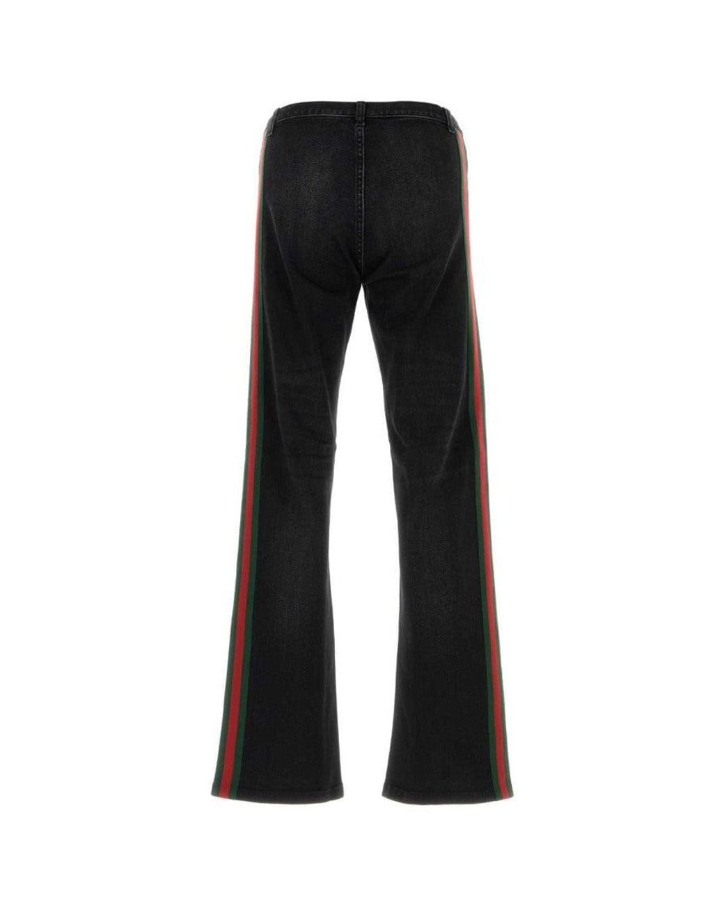 Gucci Black Flared Mid Rise Jeans for men
