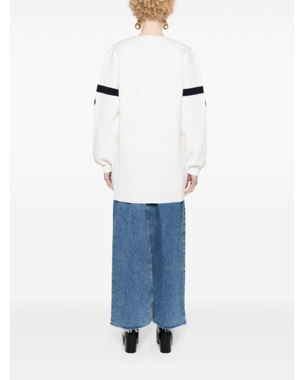 Gucci White Wool Cardigan