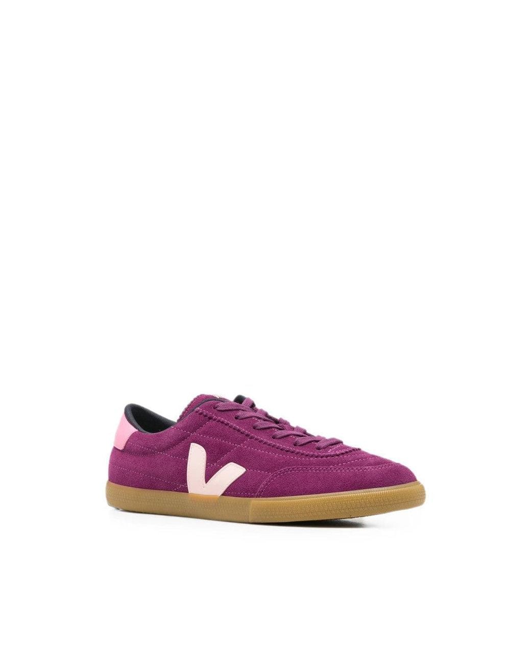 Veja Purple Logo Volley Sneakers