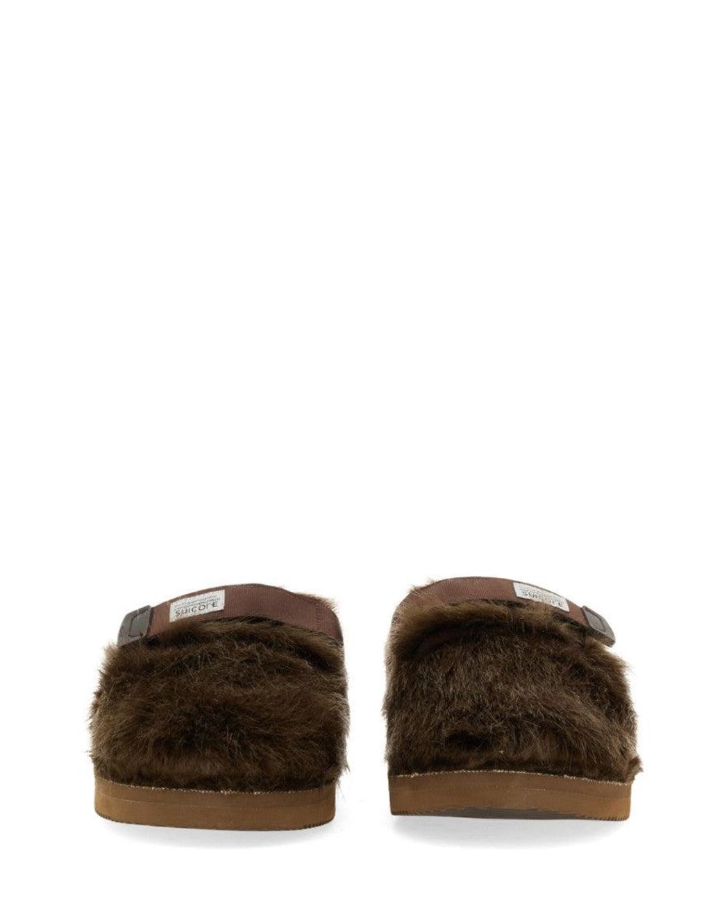 Suicoke Brown Solid Sandals for men