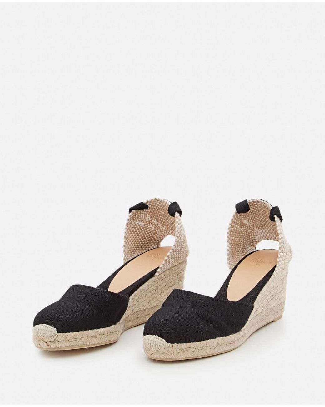 Castaner Black Carina Wedges