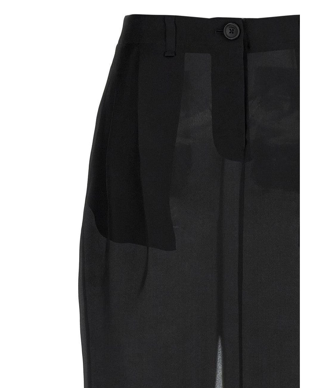 Khaite Black 'Lucian' Skirt