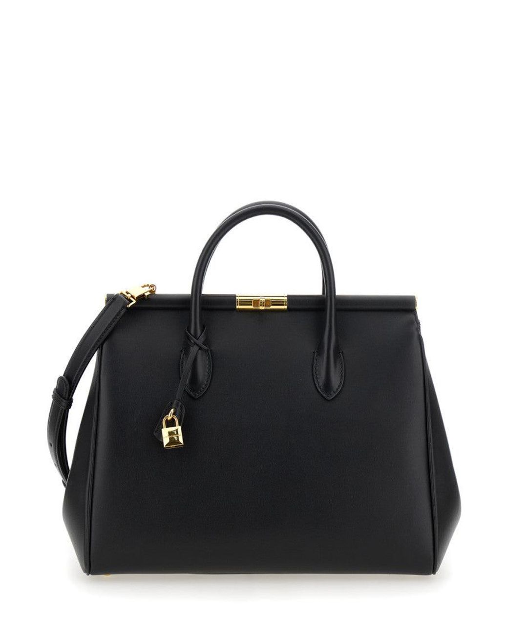 Dolce & Gabbana Black Marlene Satchel Bag