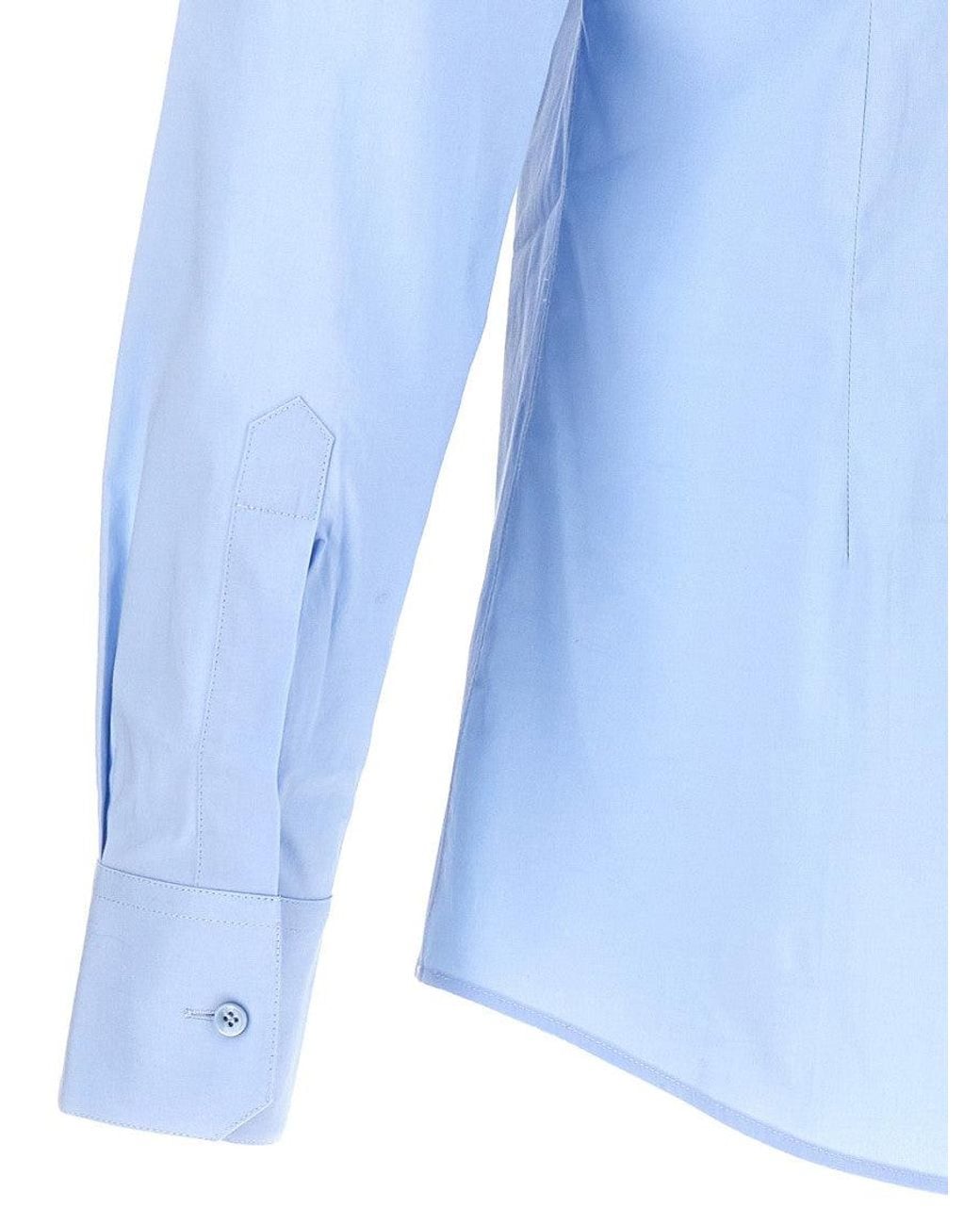 Dolce & Gabbana Blue Light Slim Solid Shirt for men