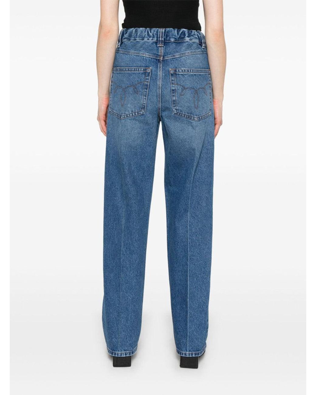 MERYLL ROGGE Blue Straight Jeans