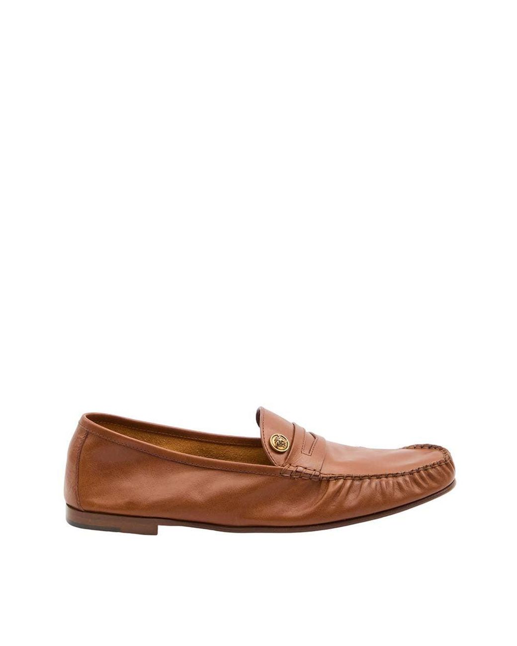 Versace Brown Medusa Loafers for men