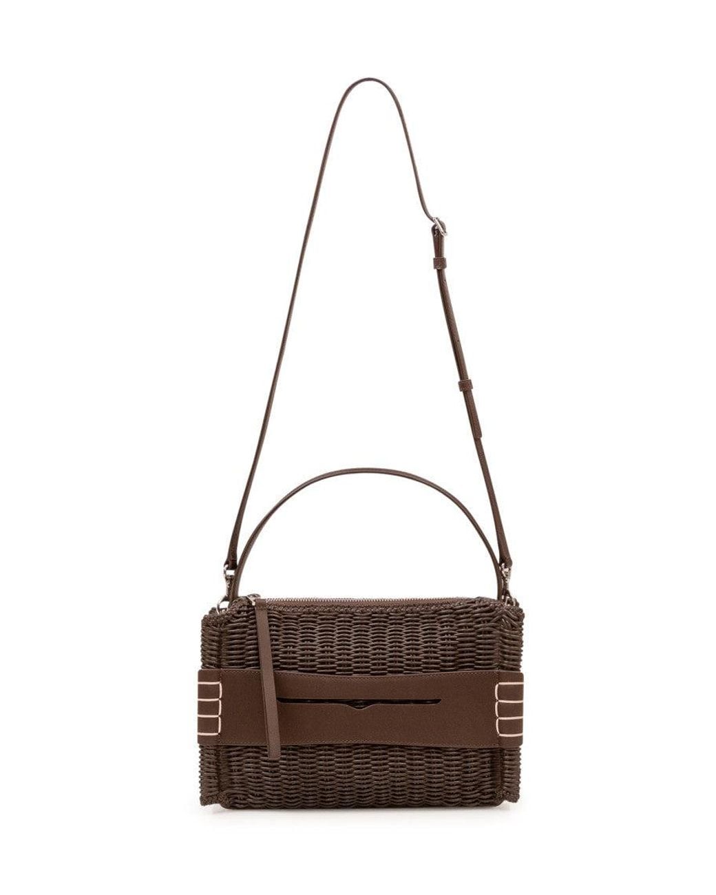 J.W. Anderson Brown Woven Small Shoulder Bag