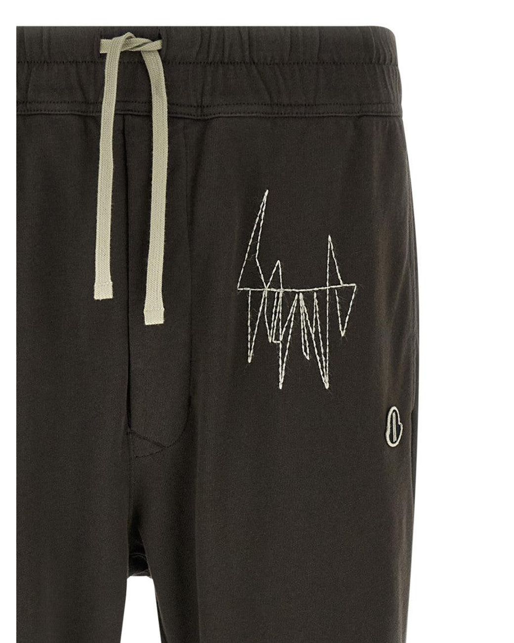 Rick Owens Gray Moncler + 'Jogger' Joggers for men