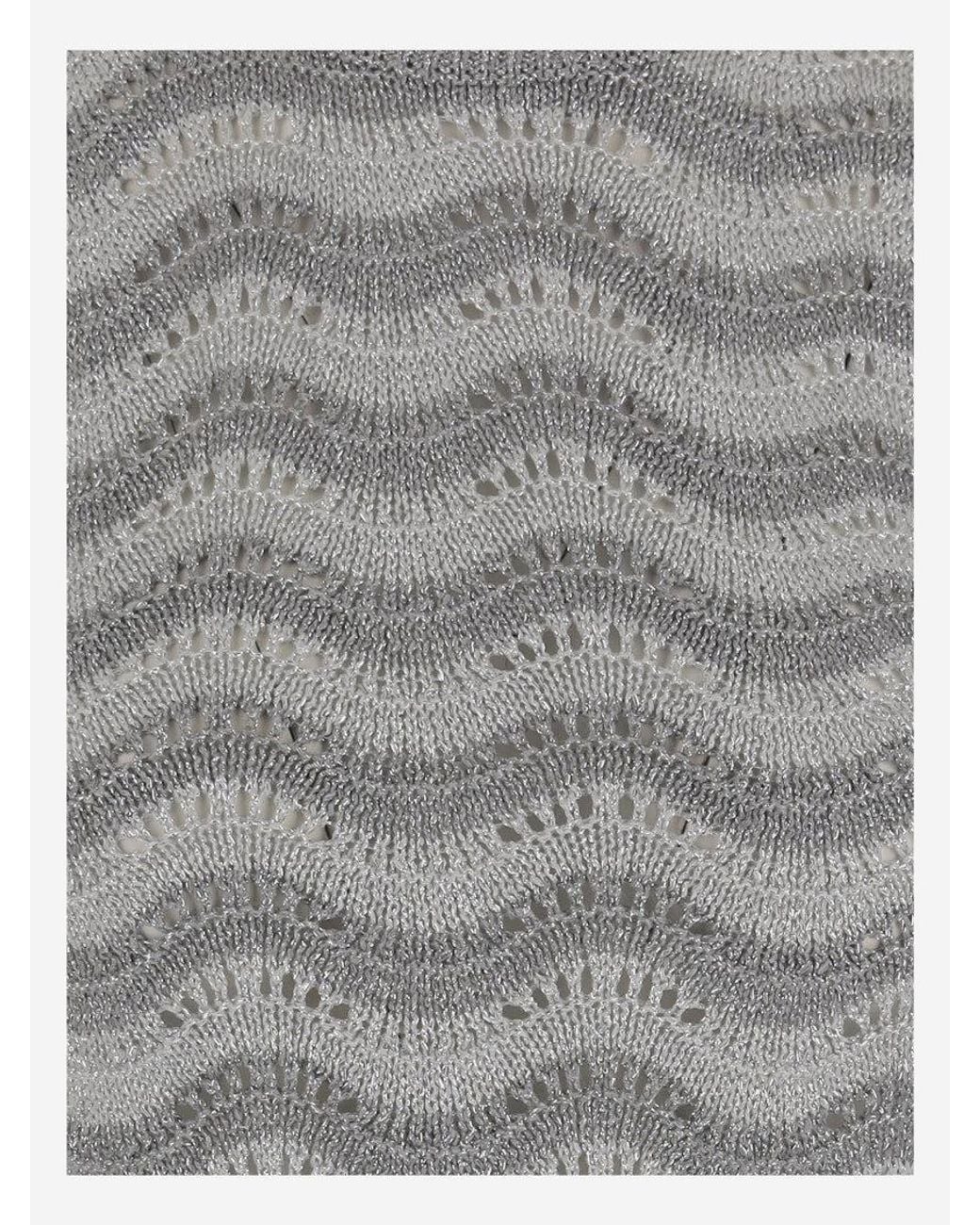 Market Gray Metallic-Threading Tank Top