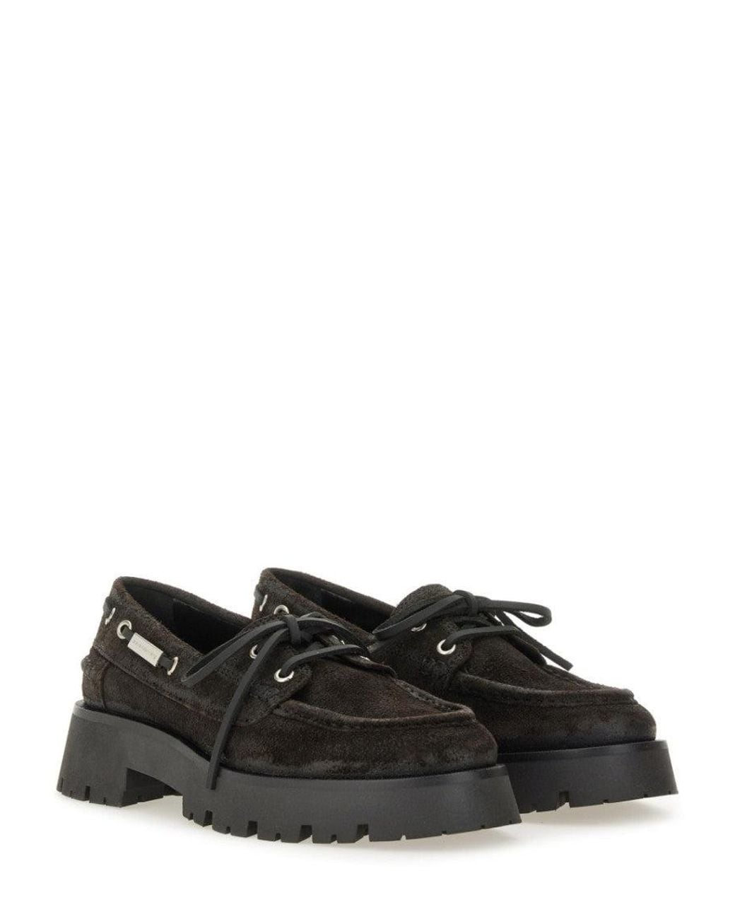 Alexander Wang Black Leather Moccasin Loafers