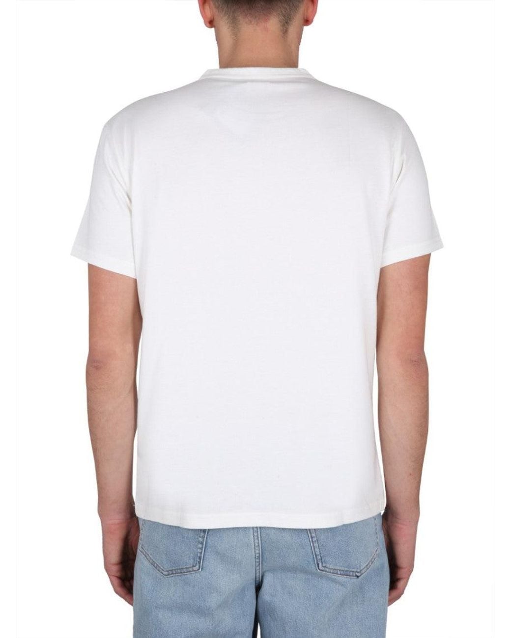 Fay White Logo T-Shirt for men