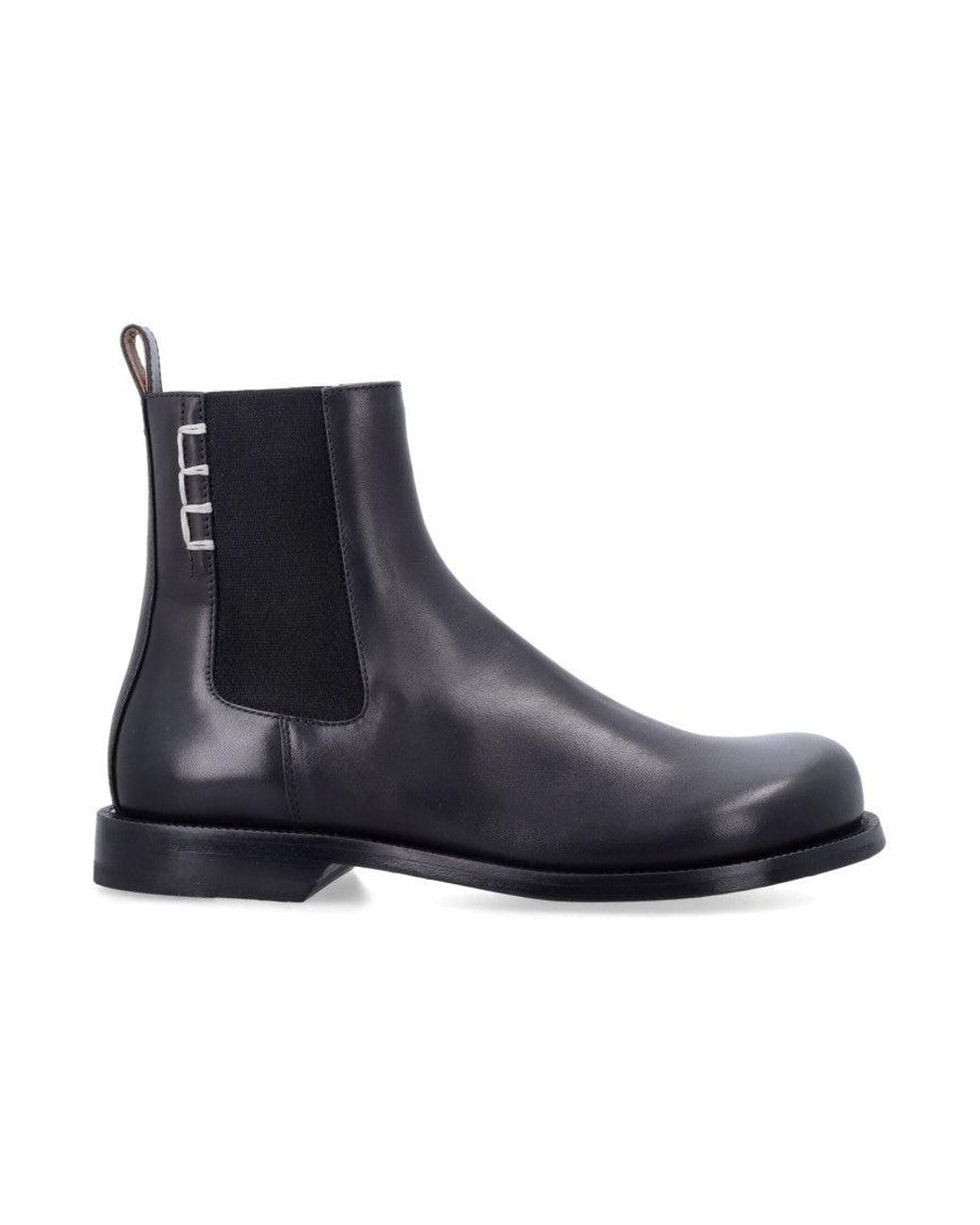 J.W. Anderson Blue Slip-On Chain Boots