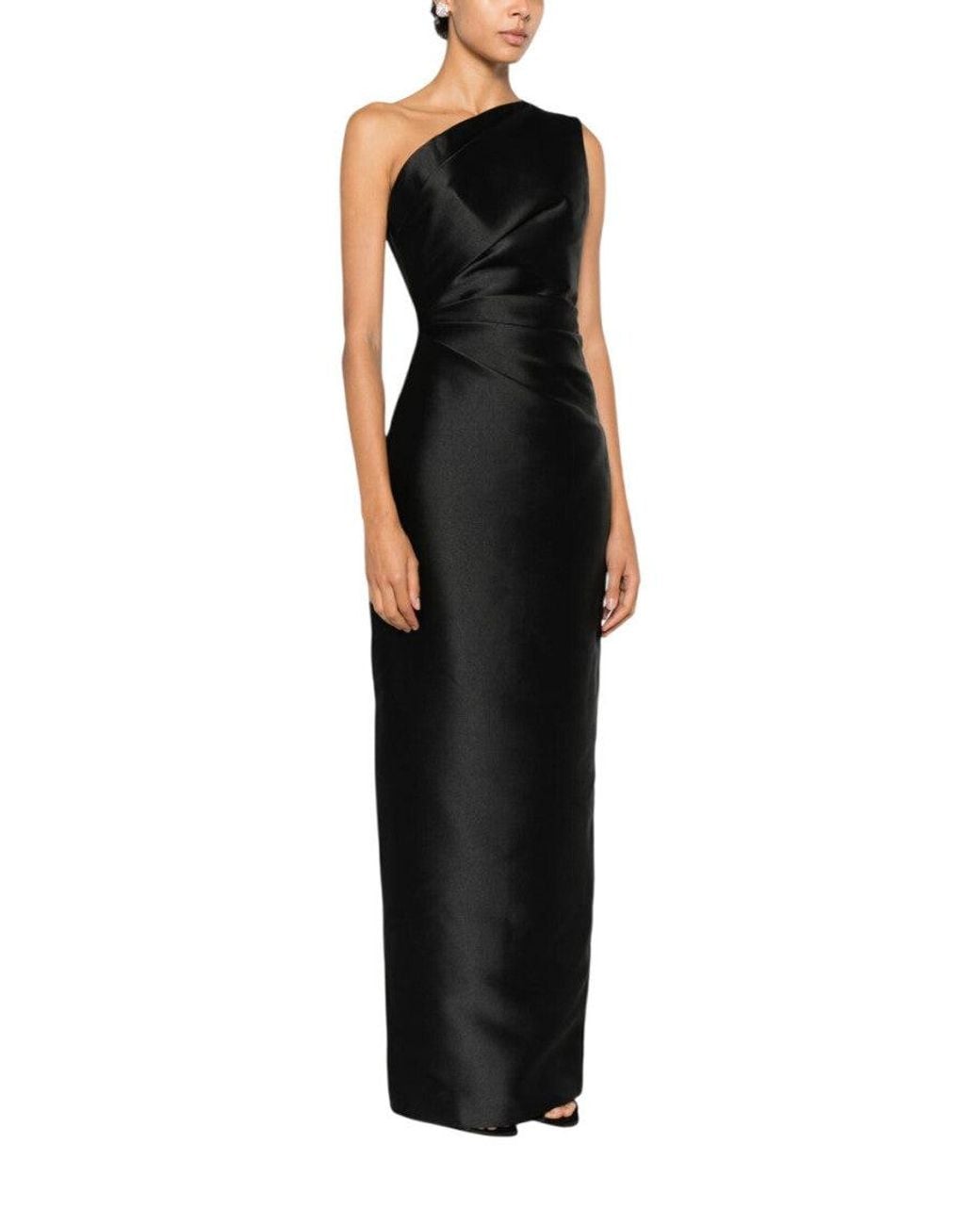 Solace London Black Kira Maxi Dress