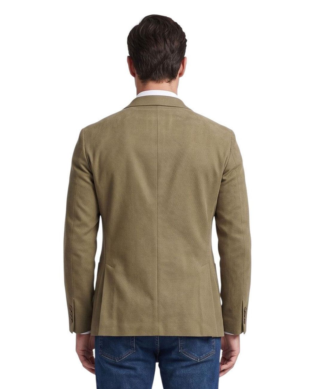 Corneliani Natural Single Breasted Blazer for men