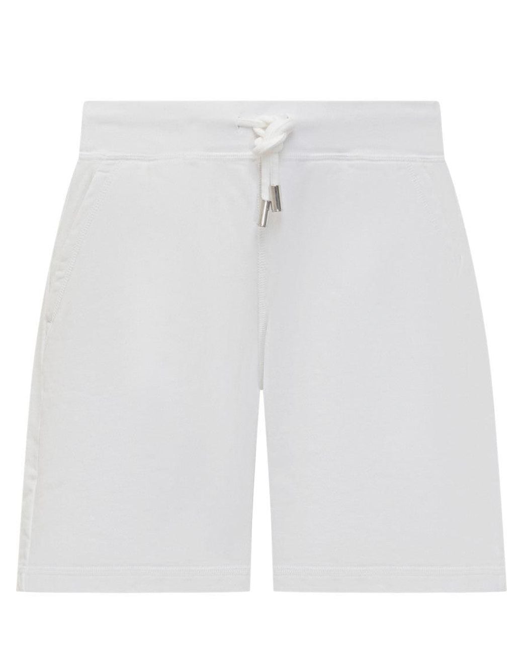 DSquared² White Solid Shorts