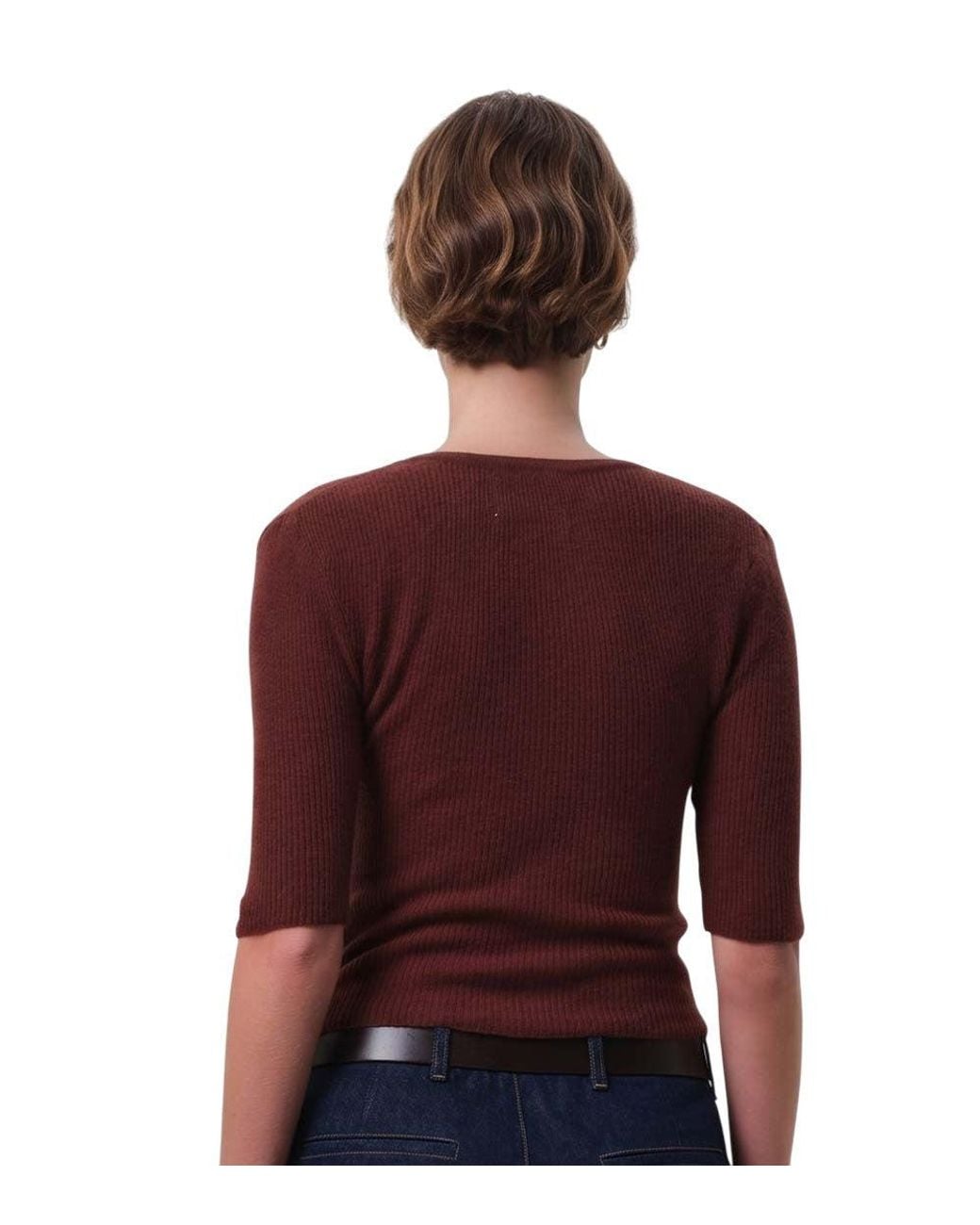 Citizens of Humanity Red Knitted V Neck Cardigan