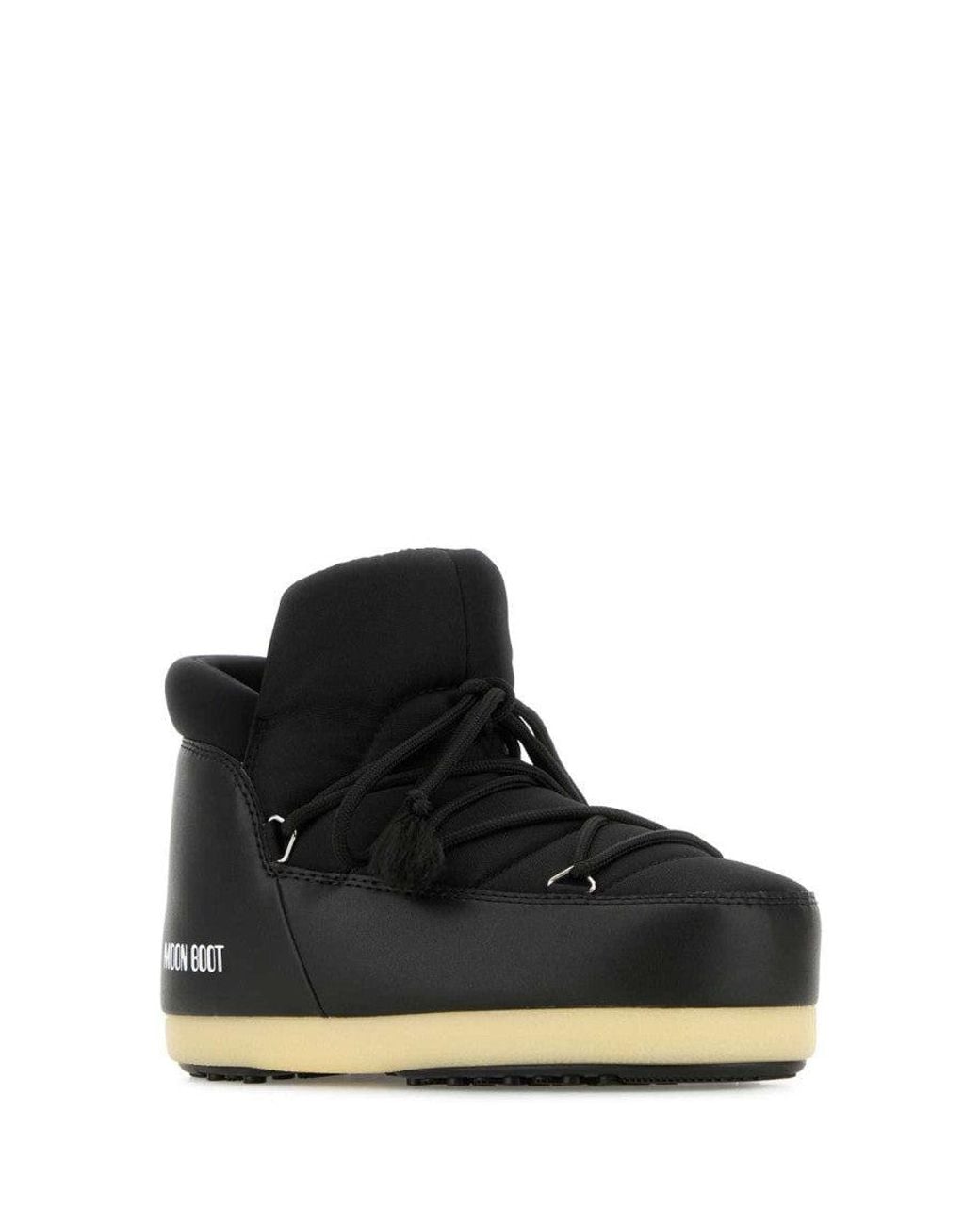 Moon Boot Black Logo Ankle Boots for men