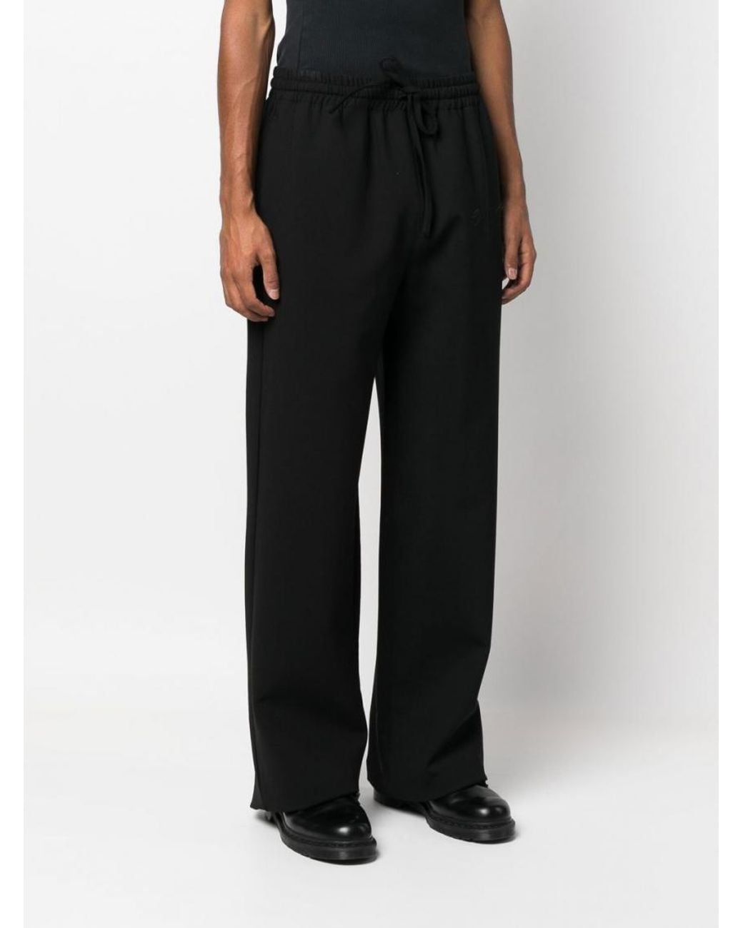 Off-White c/o Virgil Abloh Black Wool Trousers for men