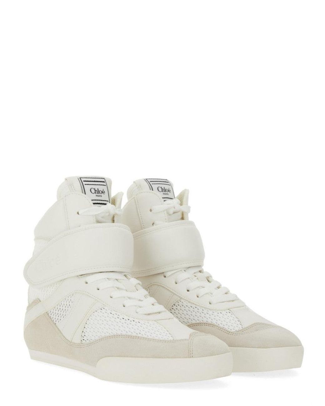 Chloé White Perforated Sneakers