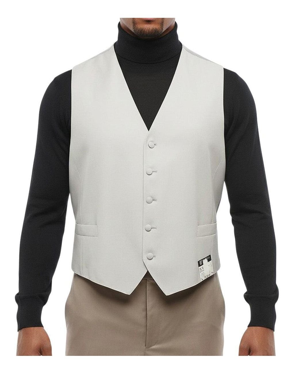 Corneliani Gray Light Sleeveless Waistcoat for men