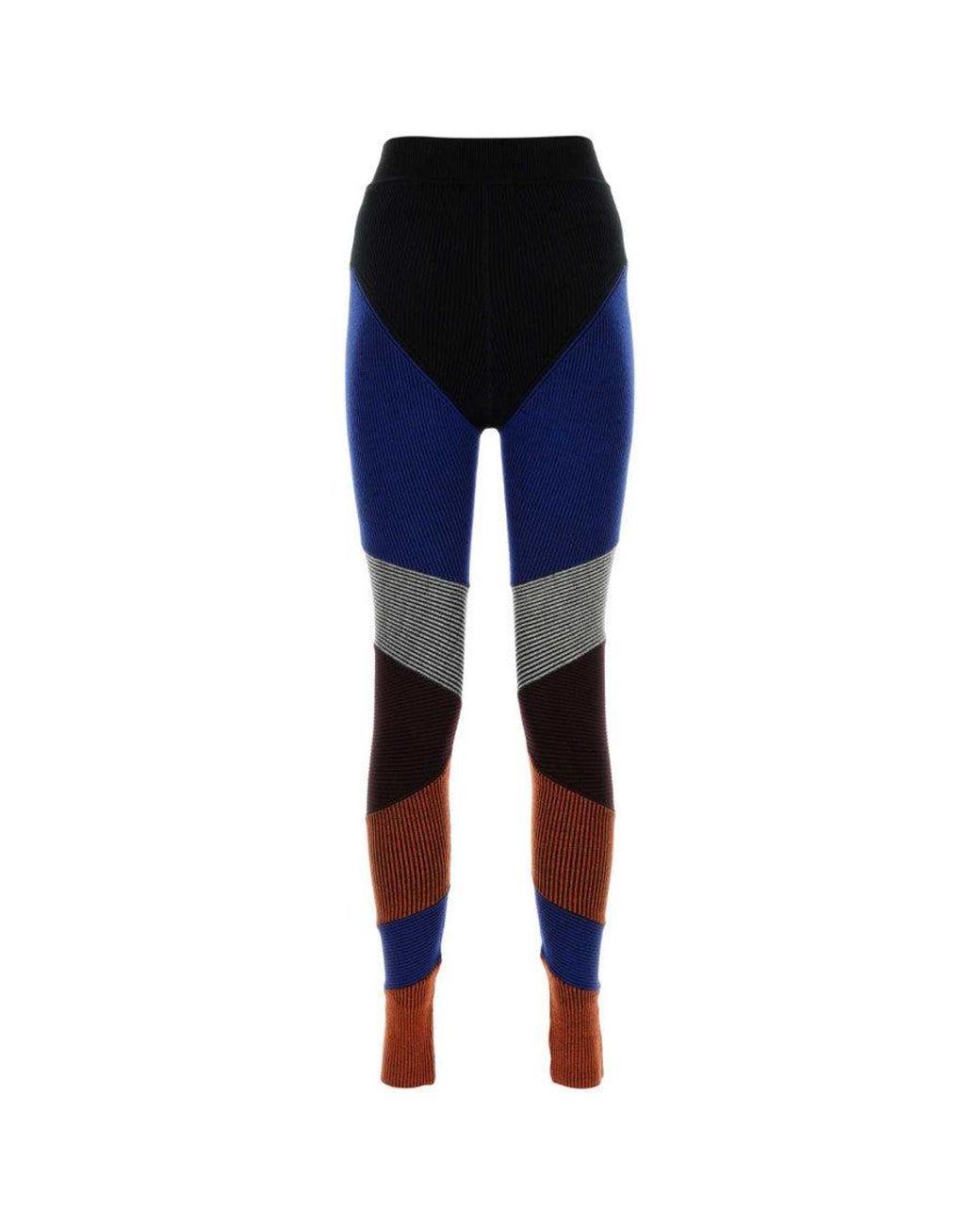 Chloé Blue Stretch Wool Blend Leggings