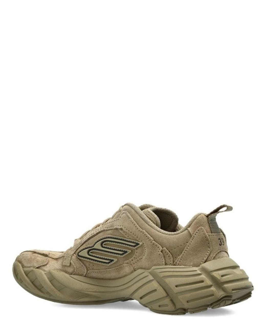 Balenciaga Green Solid Monday Sneakers