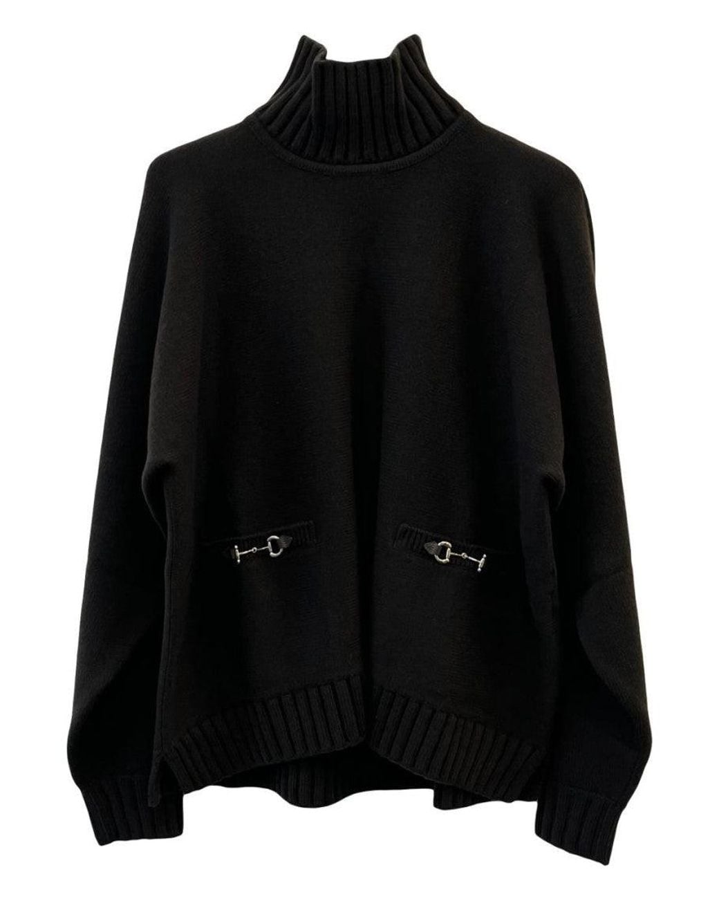 Gucci Black Wool Turtle-Neck Jumper