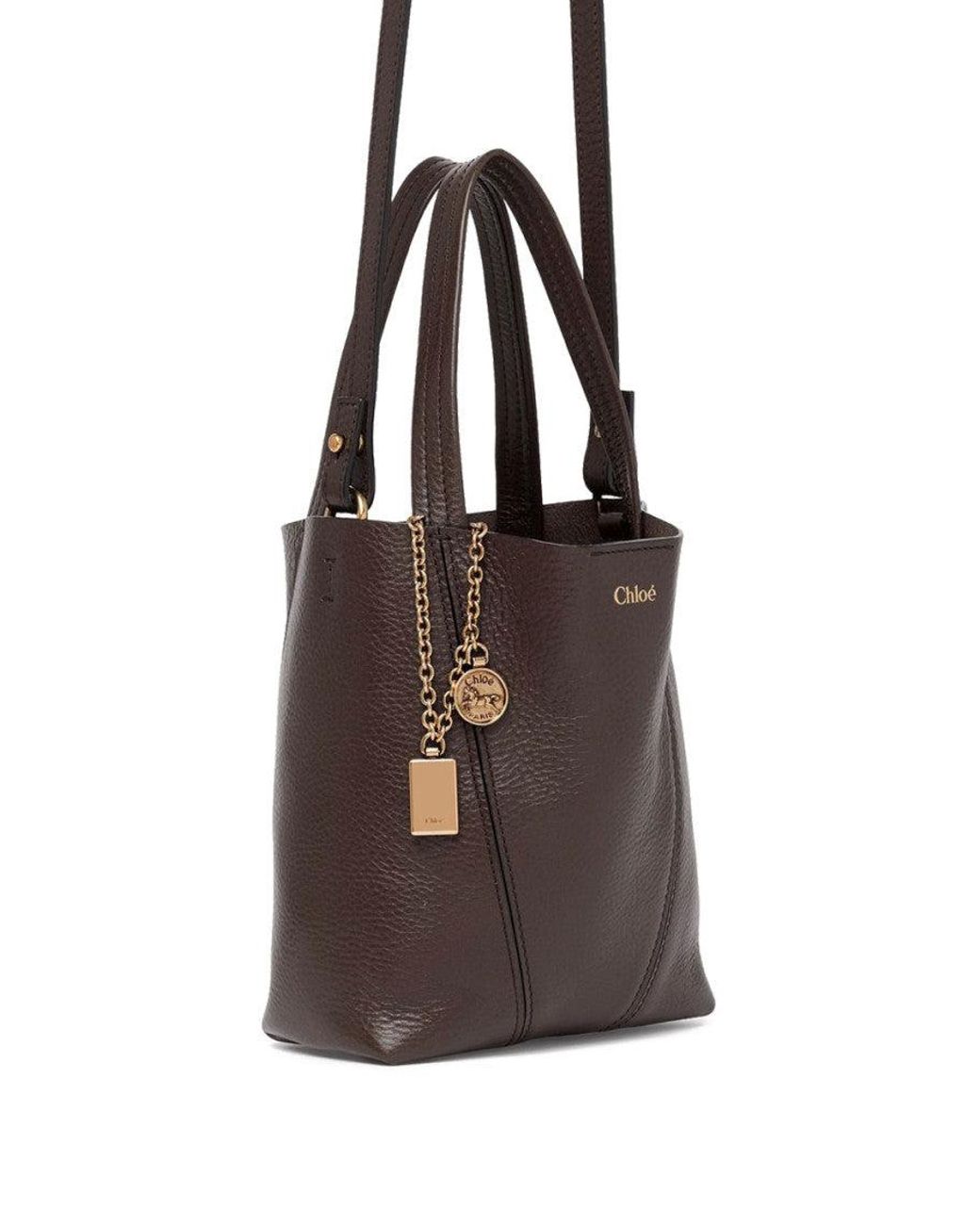 Chloé Brown Spin Small Tote