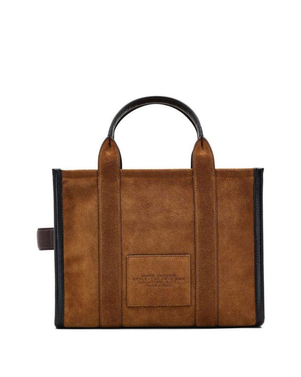 Marc Jacobs Brown Logo Top Zip Medium Tote