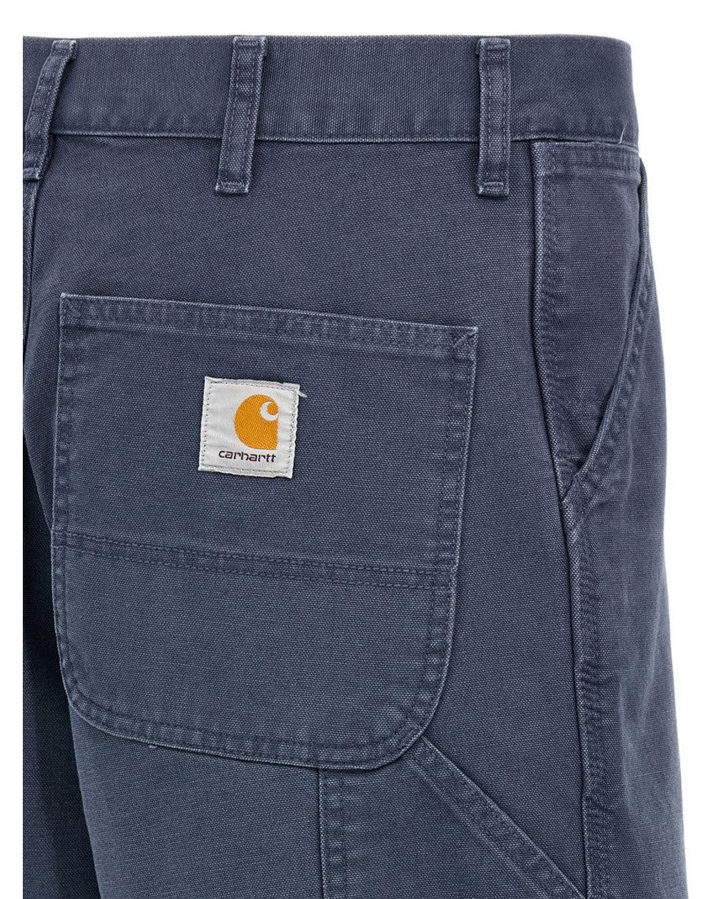 Carhartt Blue 'Single Knee' Bermuda Shorts for men