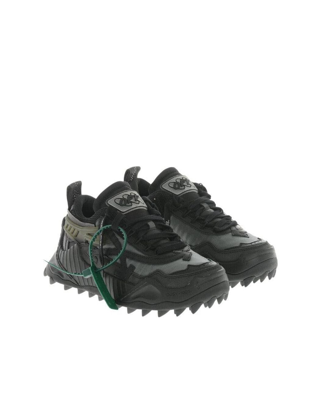 Off-White c/o Virgil Abloh Green Leather Chunky Sneakers