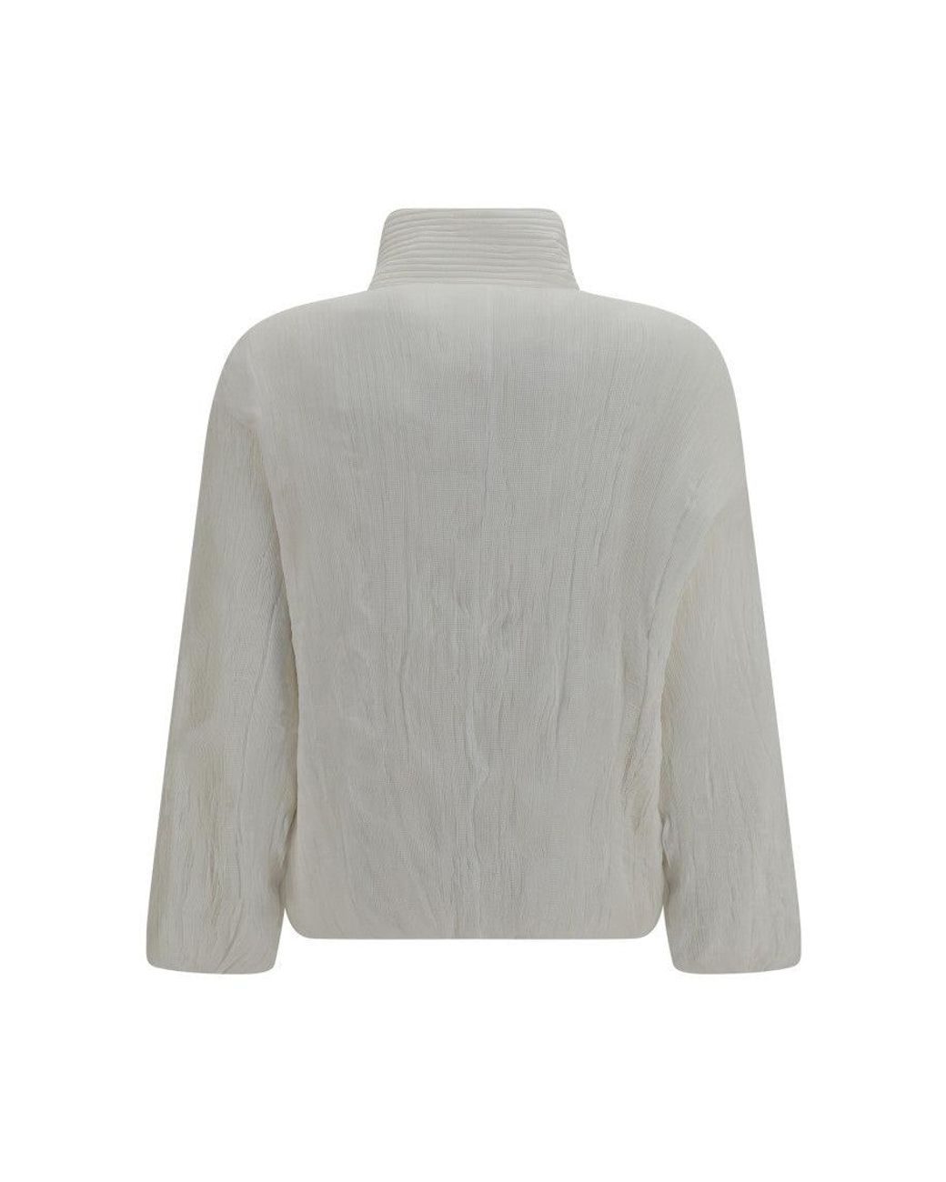 GONGDID DESIGN Gray Mock Collar Jacket