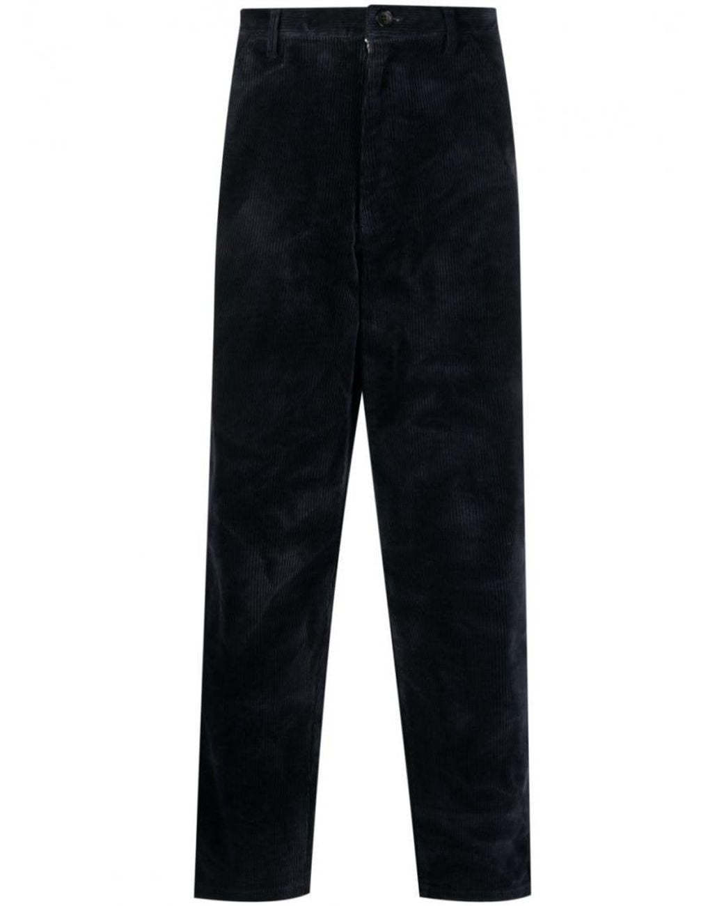 Comme des Garçons Blue Cotton Trousers for men