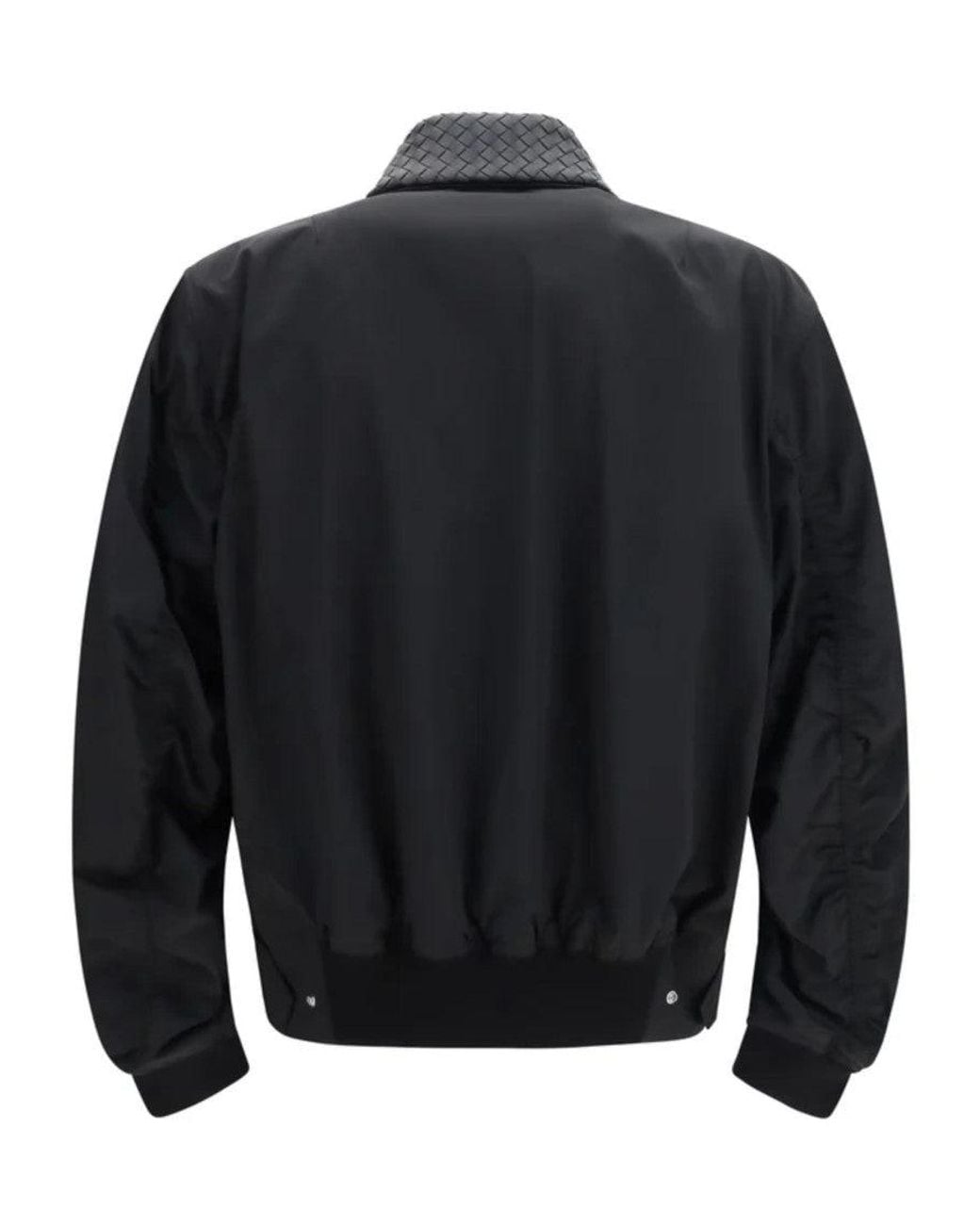 Bottega Veneta Black Cotton Bomber Jacket for men