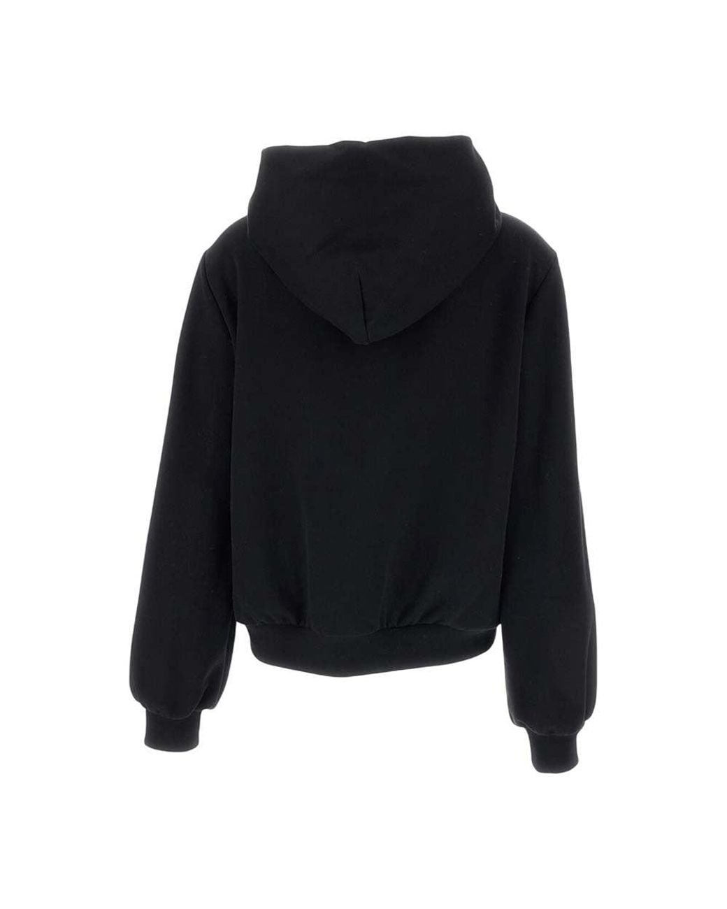 Moncler Black Quilted Hood Sweater