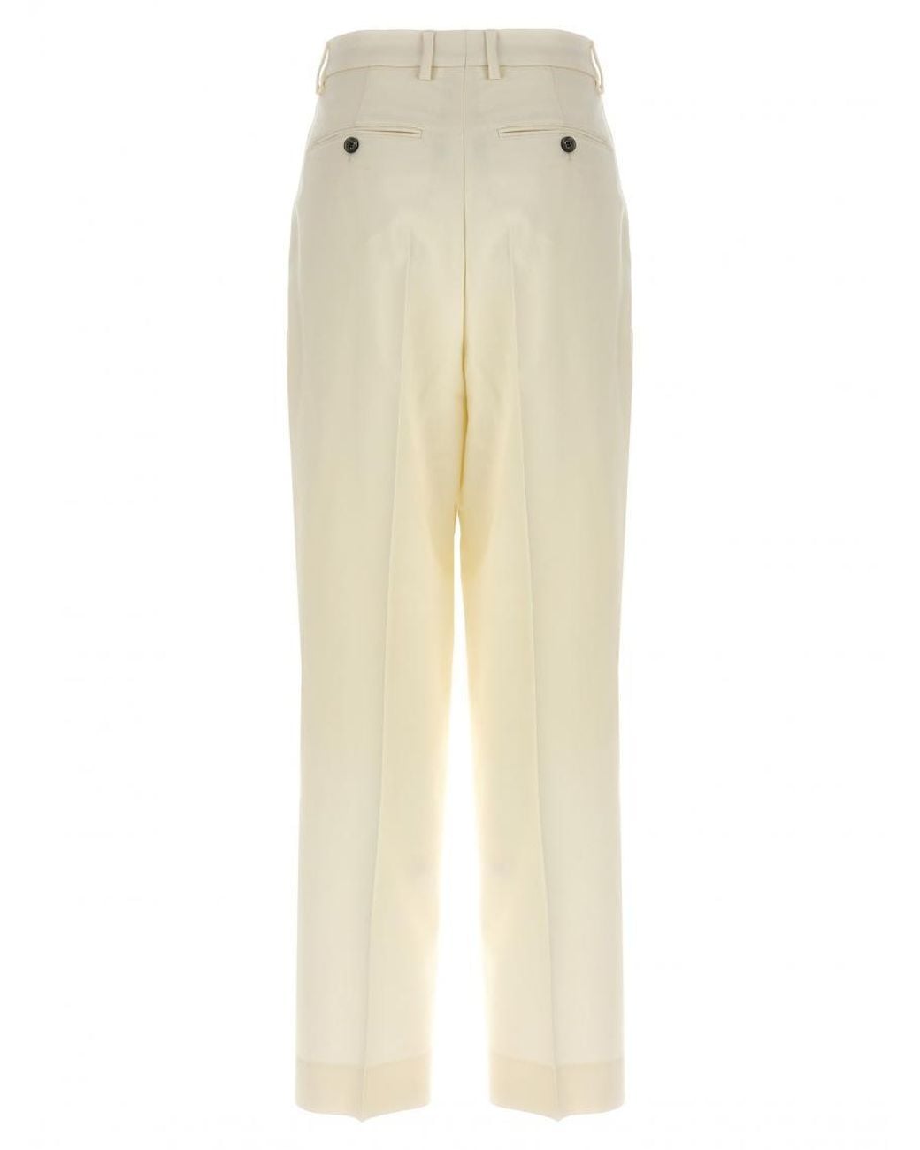 AMI White Trousers Pences