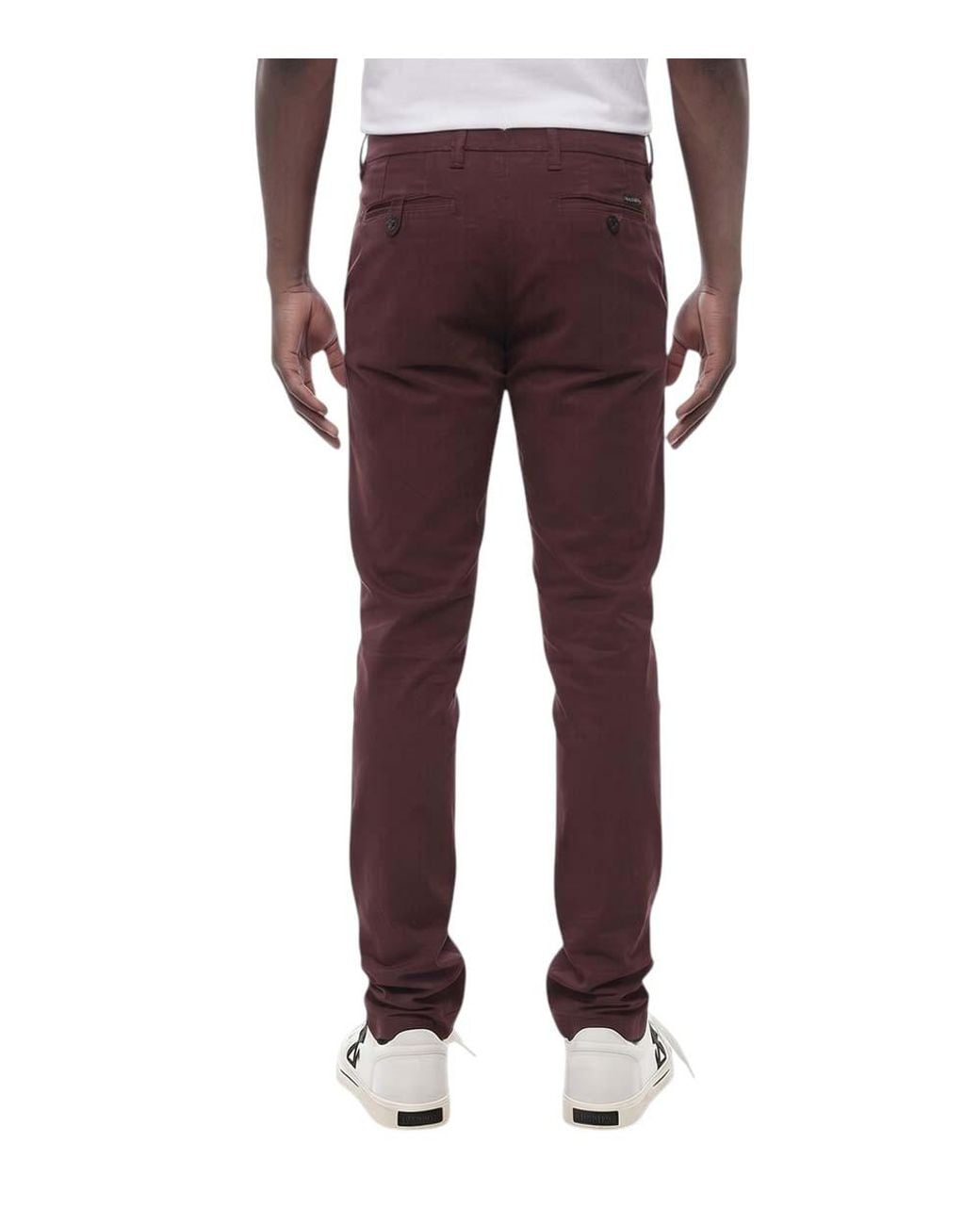 Corneliani Purple Flat Front Pants for men
