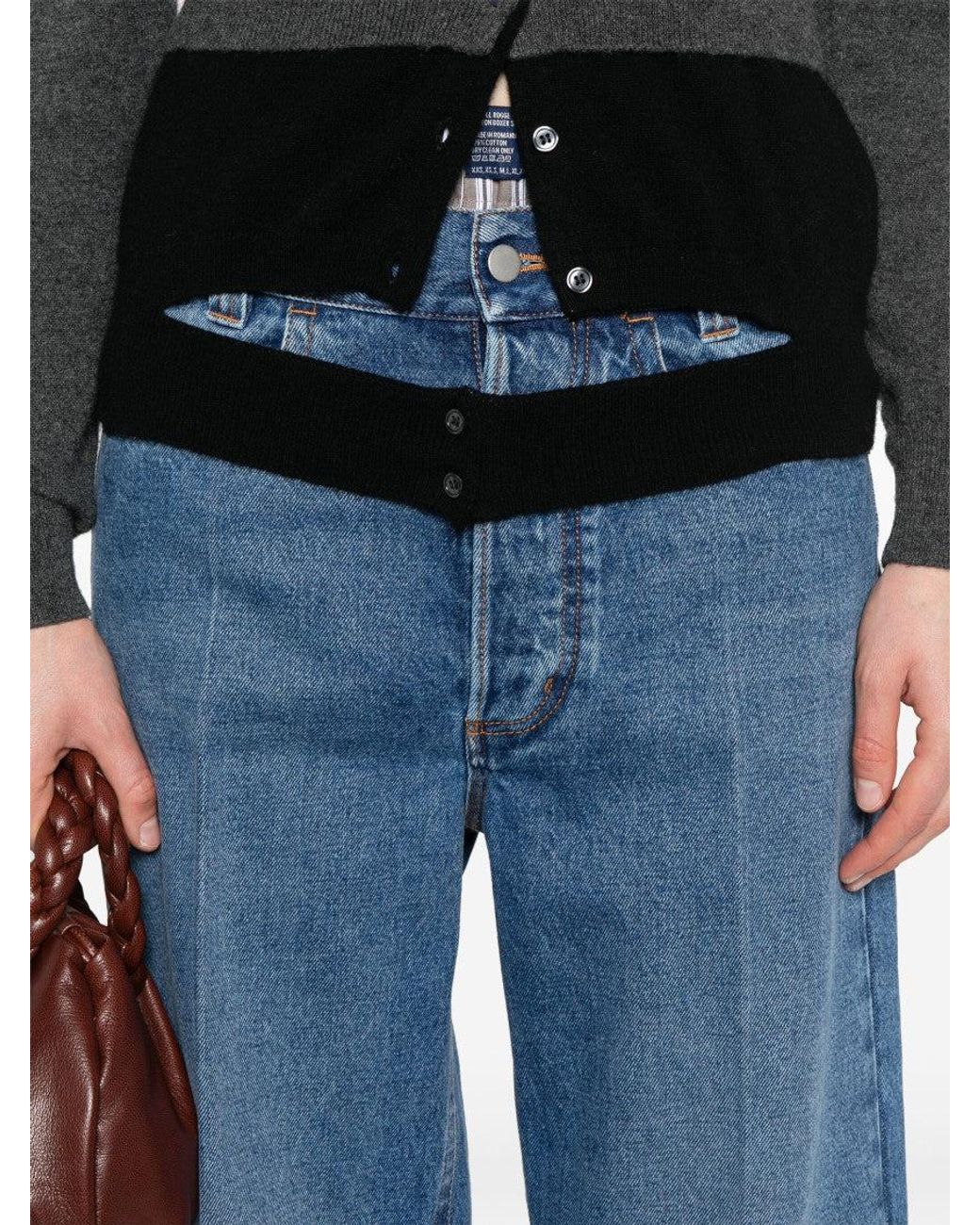 MERYLL ROGGE Blue Straight Jeans