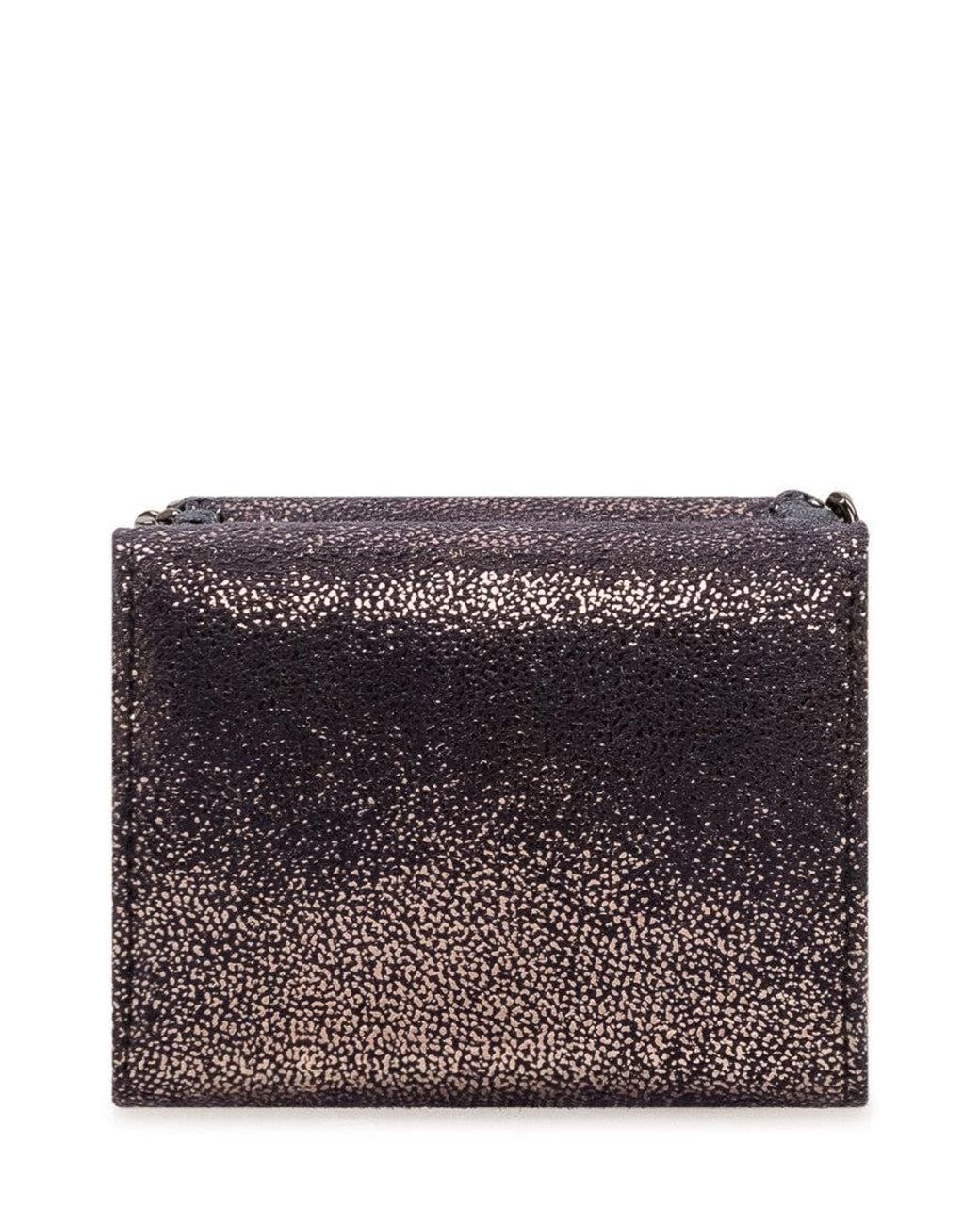Stella McCartney Gray Trifold Wallet With Chain Detail