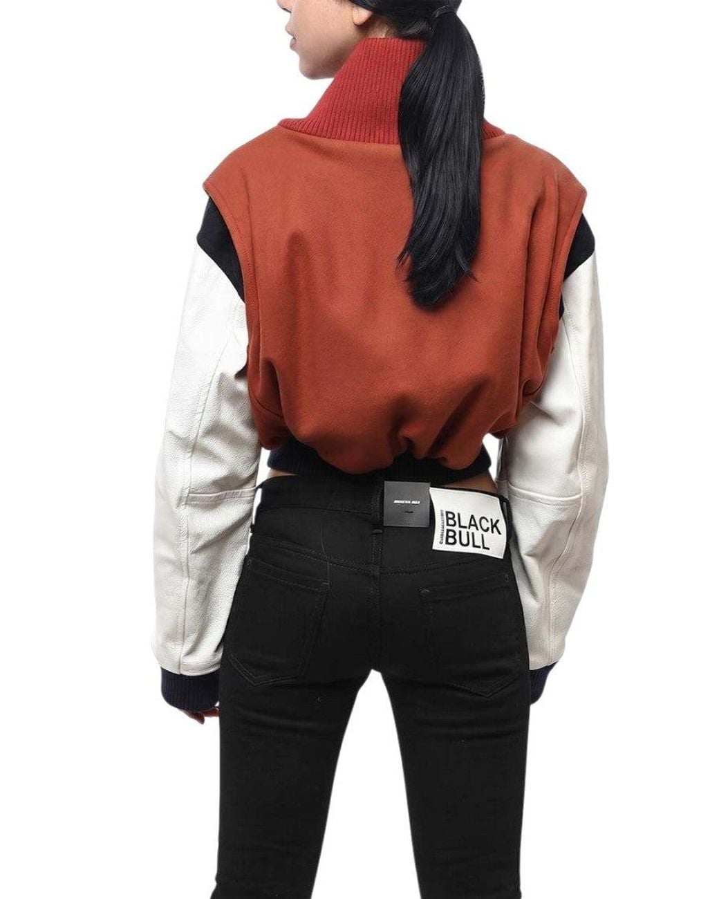 DSquared² Black Color Block Mock Collar Jacket
